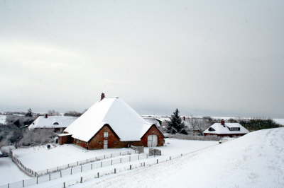 Stufhusen mit dem Haubarg im Winter